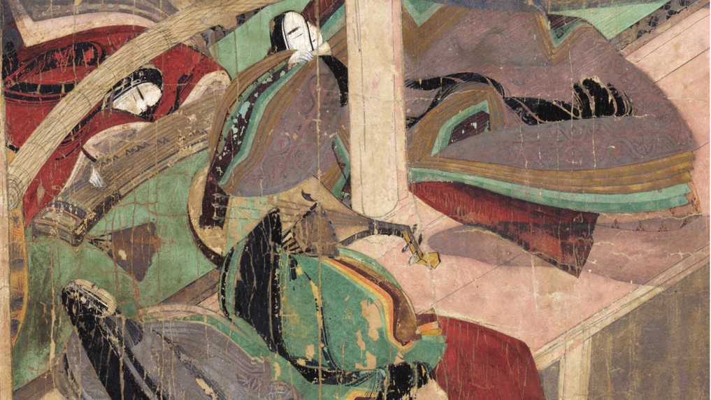 The Tale of Genji Emaki (National Treasure), Heian period, 12th century