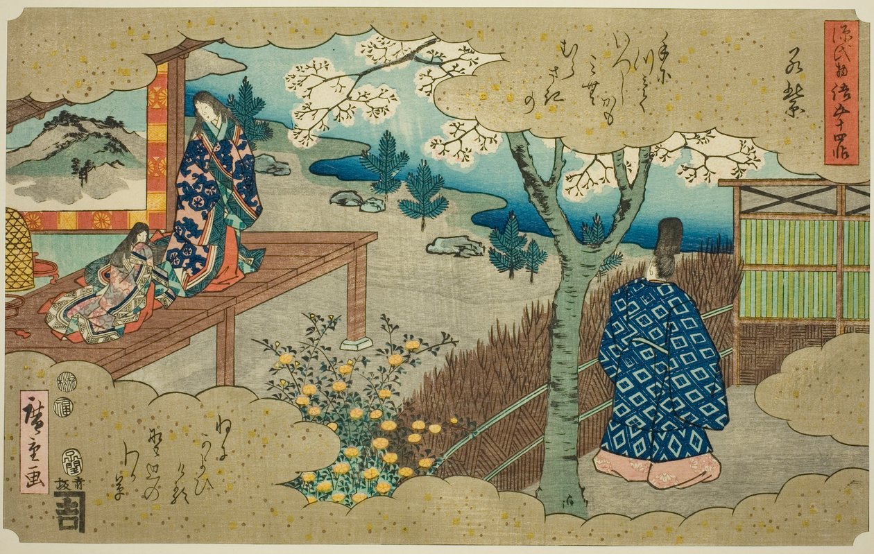 Utagawa Kunisada (Toyokuni III), The Tale of Genji: Wakamurasaki, late Edo period