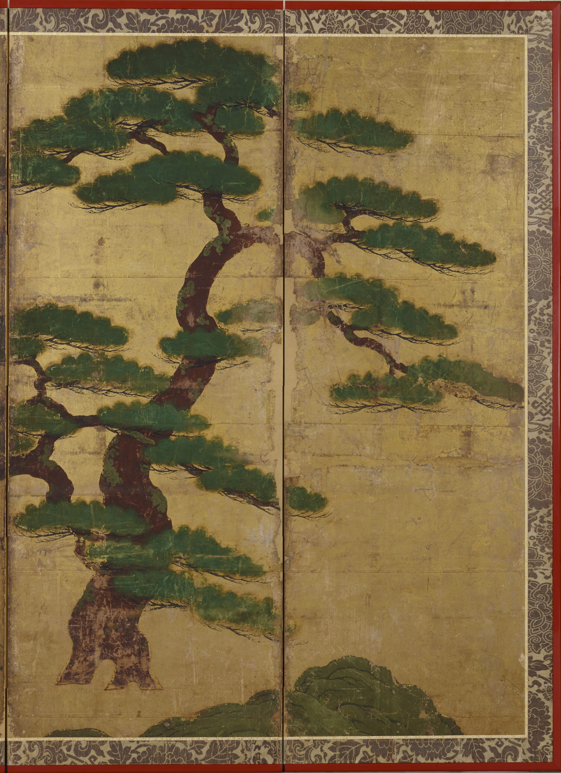 Beach with Pine Trees attributed to Tosa Mitsunobu